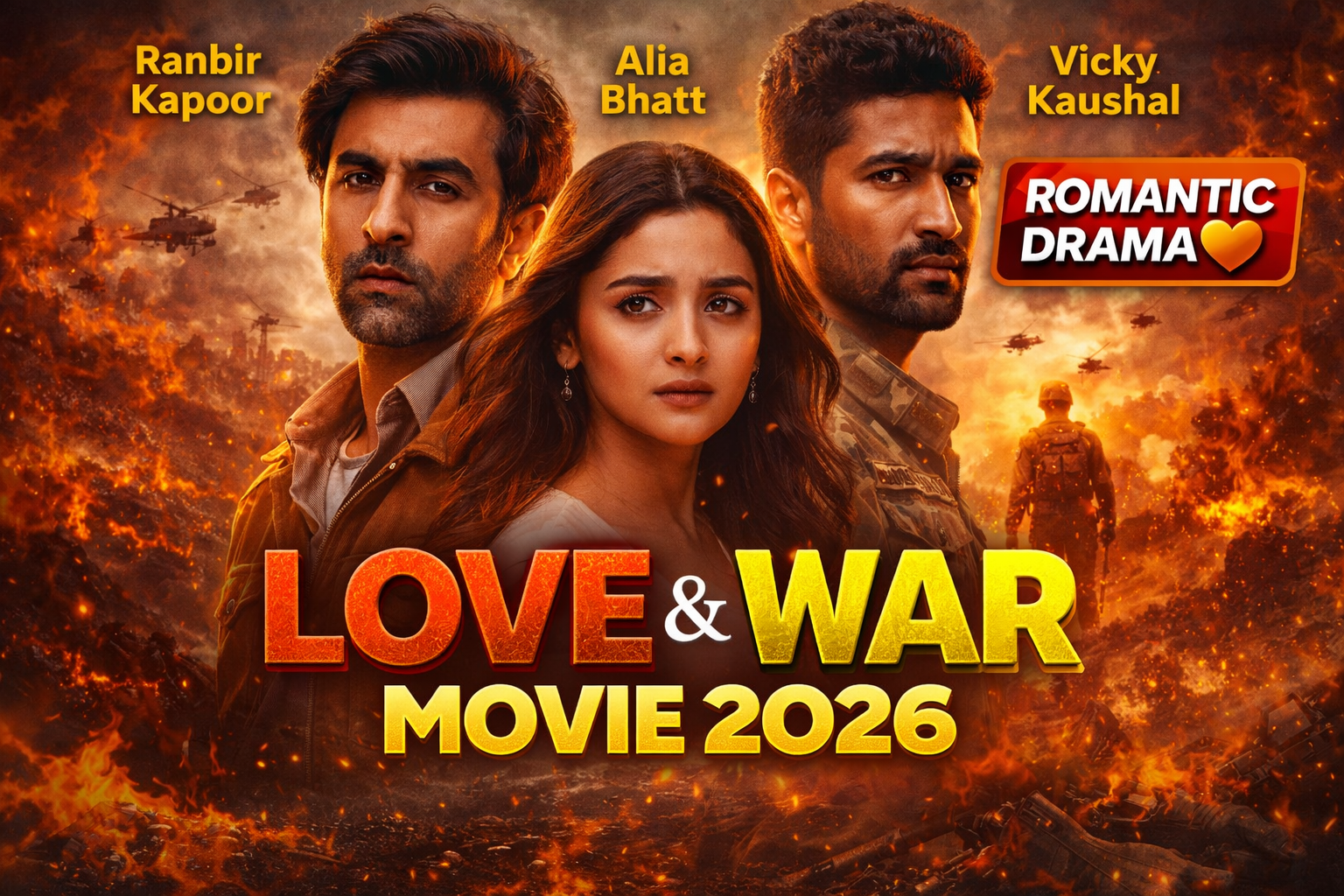 🎬 Love & War Movie 2026 – Full Details, Cast, Story, Release Date, Budget & Complete Guide