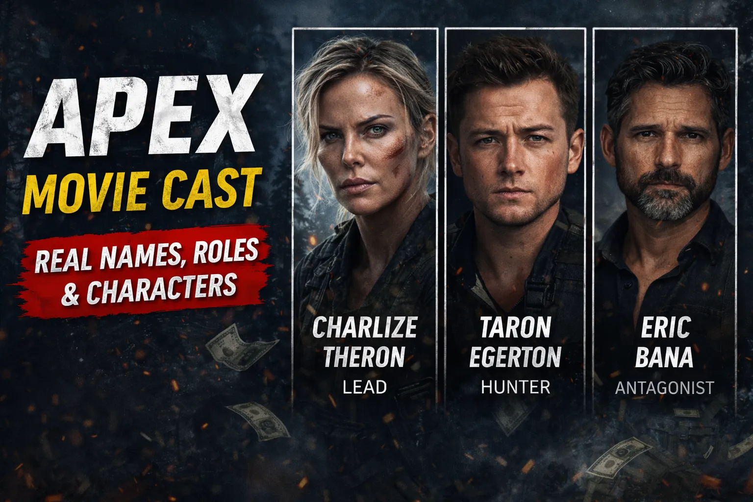 🎭 Apex (2026) Movie Cast | Real Names, Roles & Characters Explained