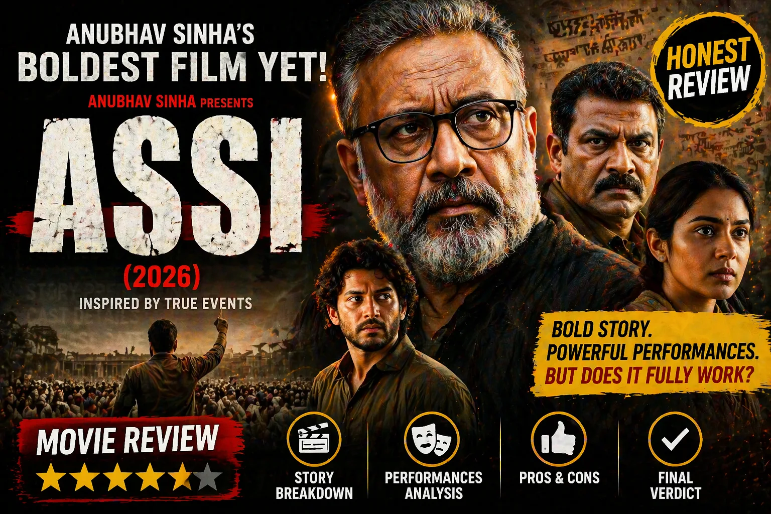 Assi (2026) Movie Review: Anubhav Sinha’s Boldest Film Yet — But Does It Fully Work?