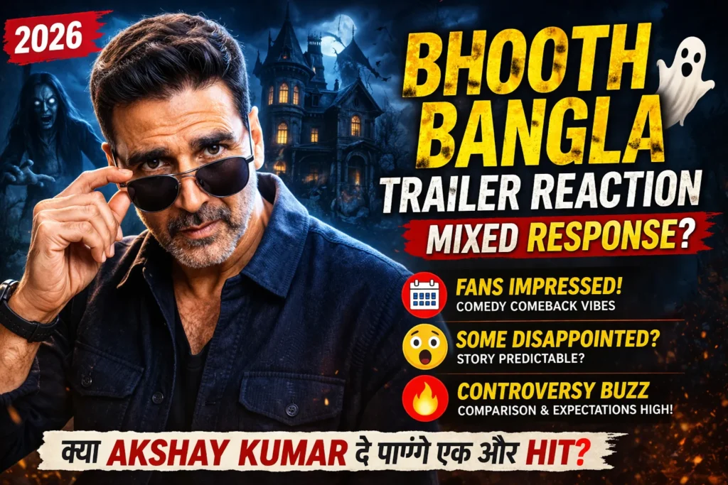 Bhooth Bangla trailer reaction Akshay Kumar mixed response fans impressed disappointed 2026