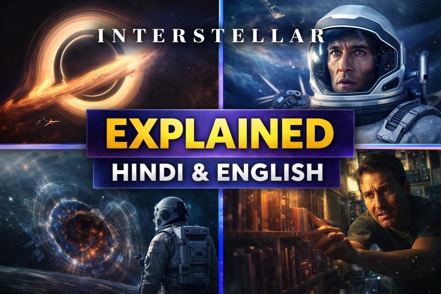 🎬 Interstellar – Full Story Explained (English + Hindi, Detailed