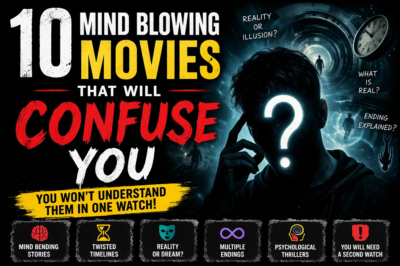 Mind Blowing Movies That Will Confuse You 😱 | Top 10 Movies You Didn’t Understand
