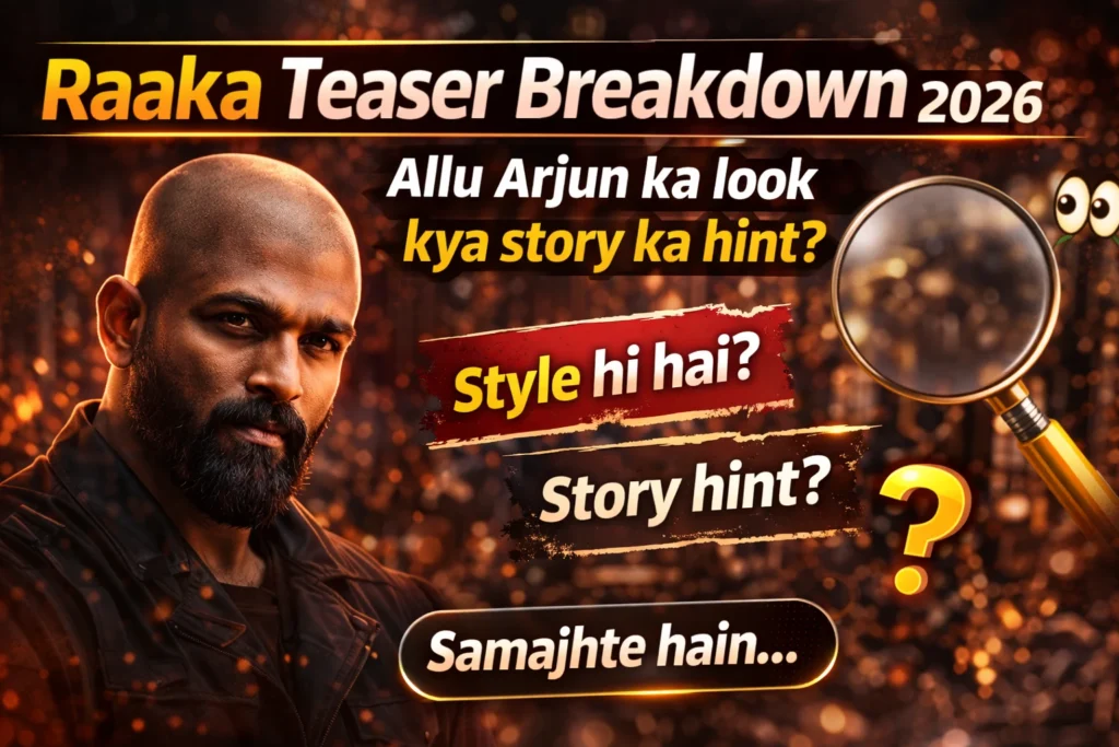 Raaka teaser breakdown Allu Arjun new look 2026 movie story hint analysis