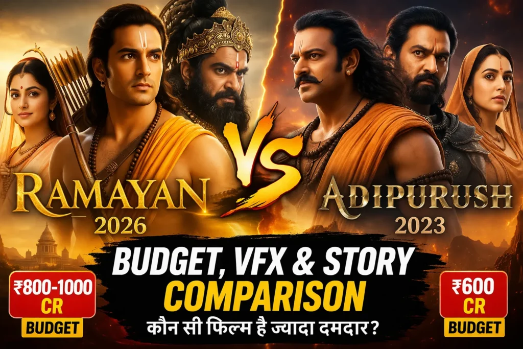 Ramayan vs Adipurush comparison budget VFX story Ranbir Kapoor vs Prabhas