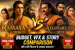 Ramayan vs Adipurush comparison budget VFX story Ranbir Kapoor vs Prabhas