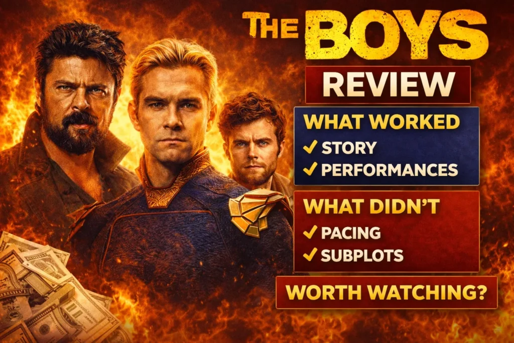 The Boys review 2026 thumbnail showing what worked and what did not in the latest season