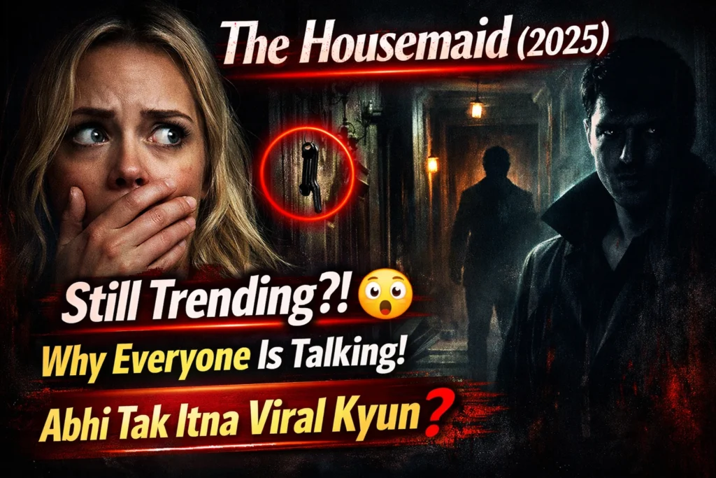 The Housemaid 2025 thriller movie thumbnail explained in Hindi and English