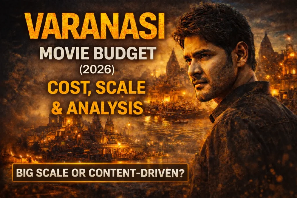 Varanasi movie budget 2026 cost scale analysis upcoming Indian film budget details